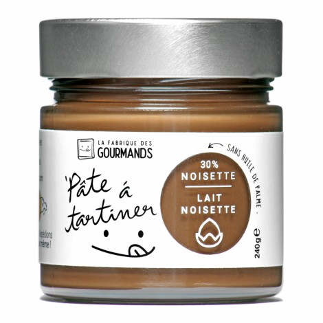 Pâte à tartiner lait noisette 30%