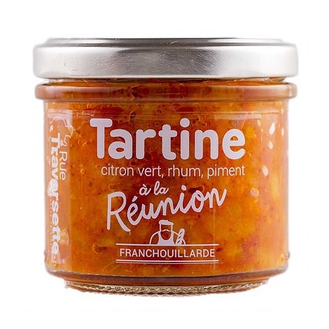 Tartine apéritive à la Réunion curry rhum